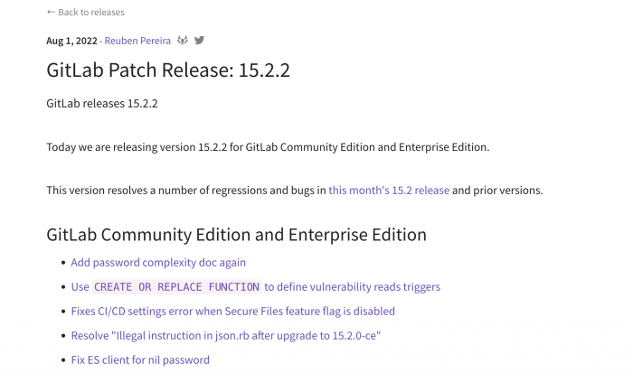 release note