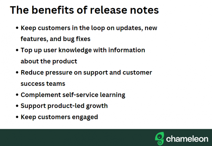 The benefits of release notes