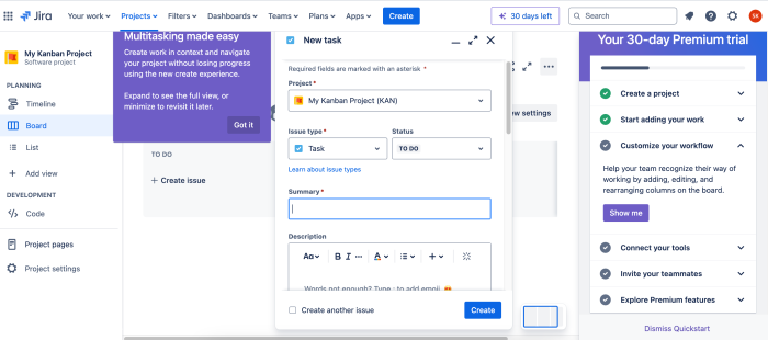 A screenshot of Jira's tooltips