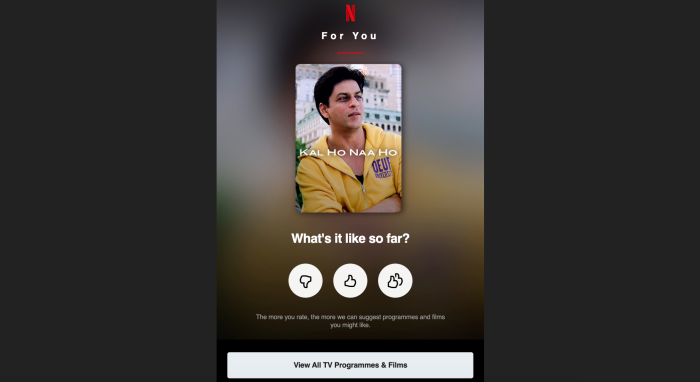 Netflix India’s CSAT survey