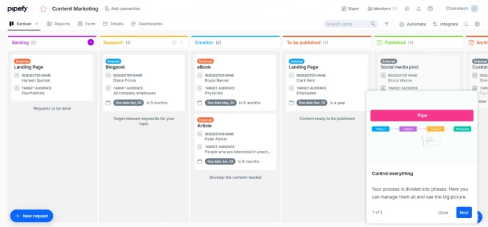 Pipefy's checklist