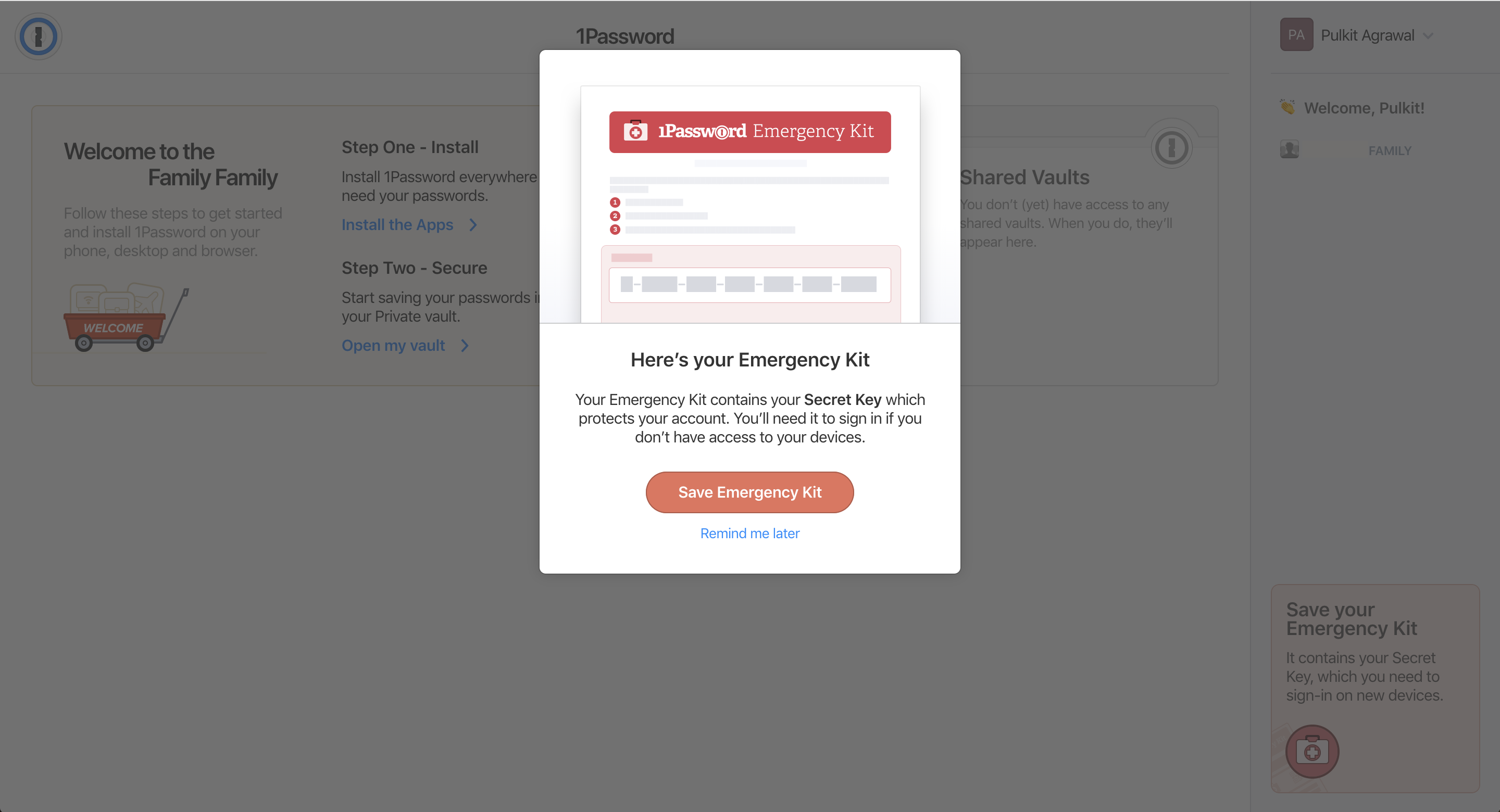 1password user onboarding modal