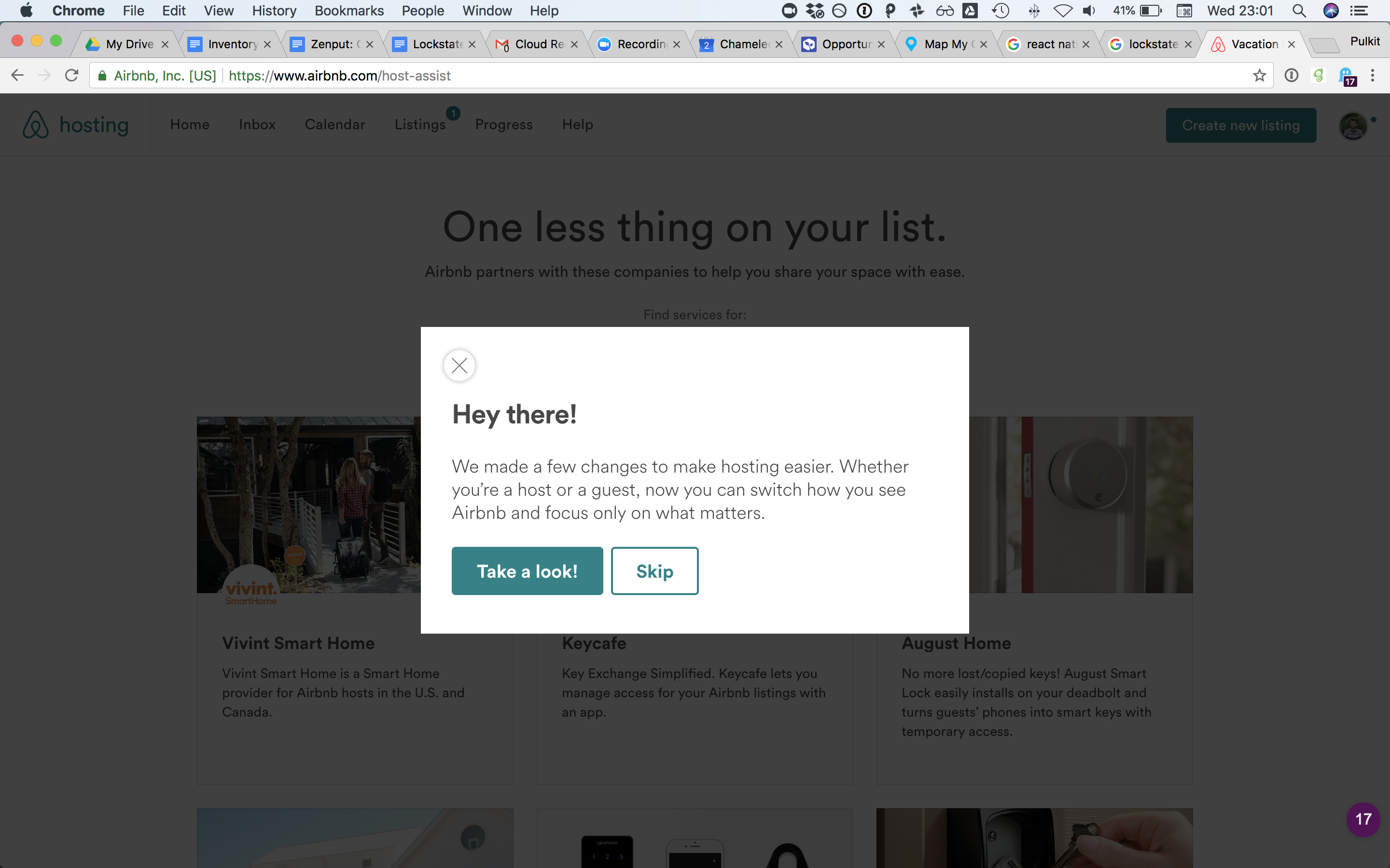 airbnb design change modal