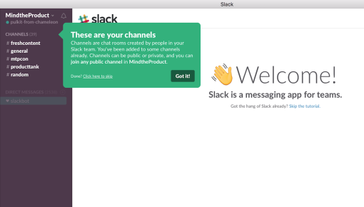 slack user onboarding tooltip