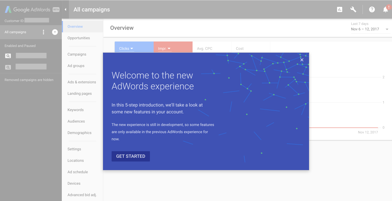 Google Adwords Product Walkthrough