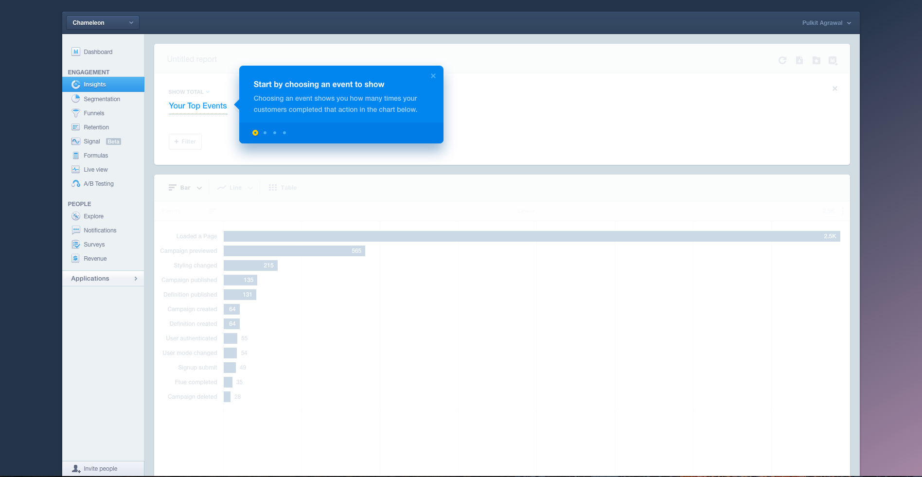 Mixpanel Feature Onboarding Tooltip